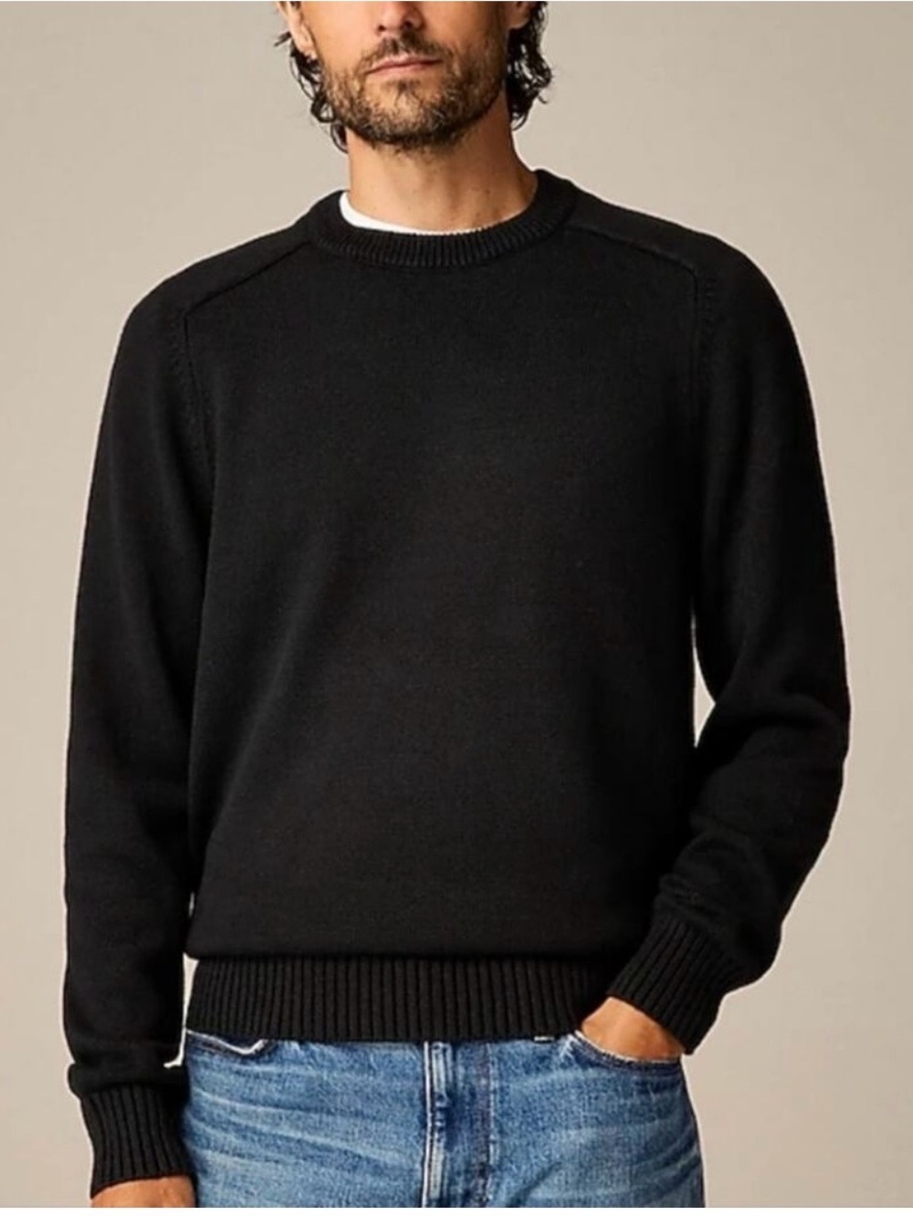 NWT Men’s J Crew Black Sweater Size L